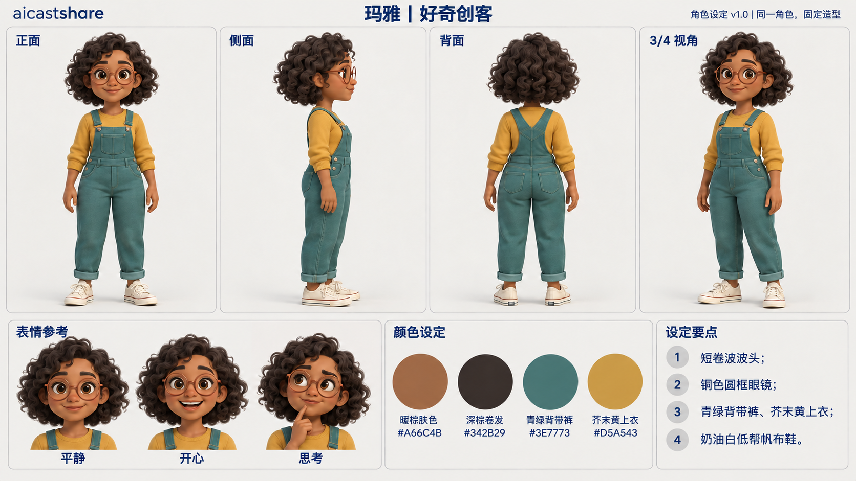 玛雅 — 好奇创客 — four views and expressions